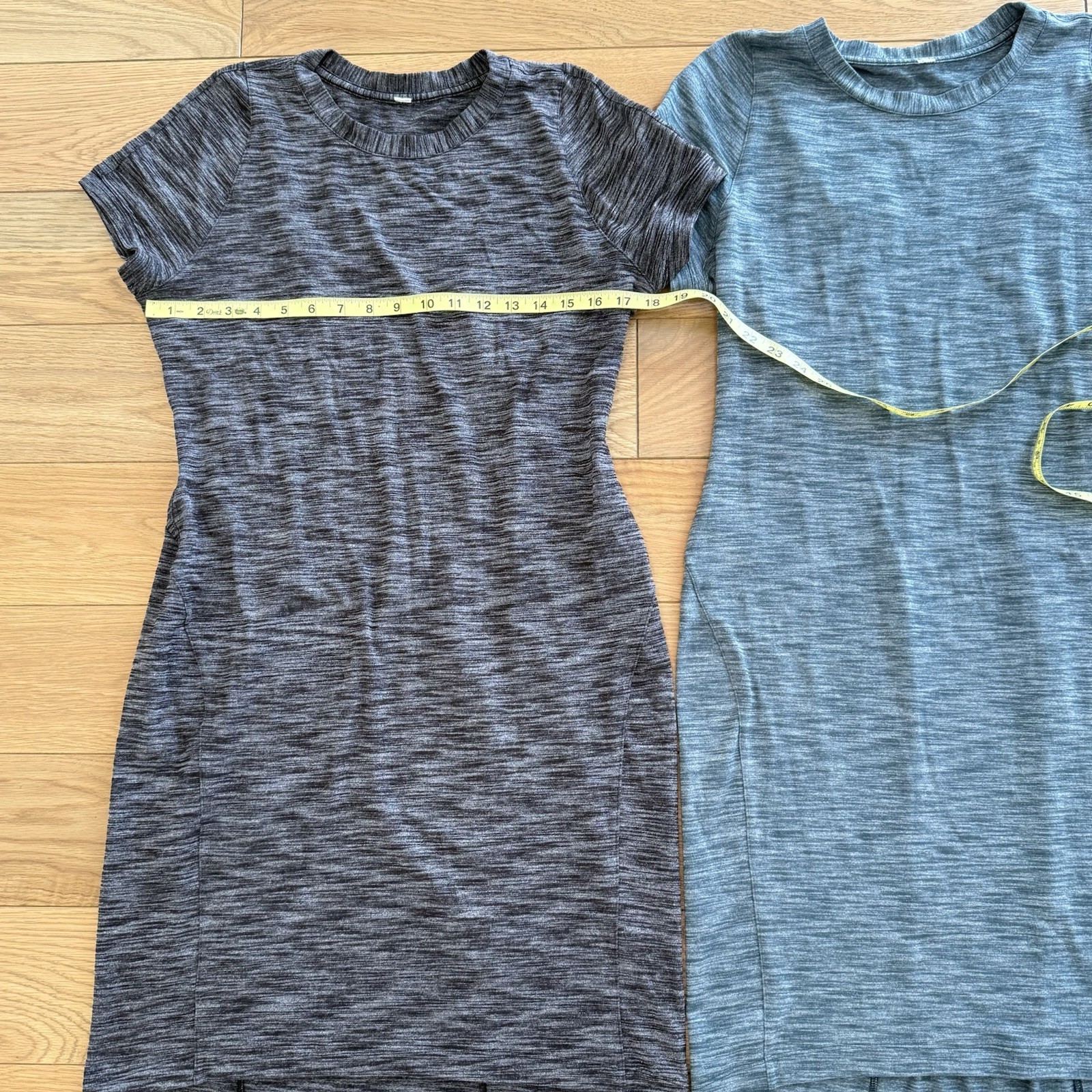 Lululemon & Go Where To Heathered Gray & Green Dress Lot Of 2 Size 10 Womens