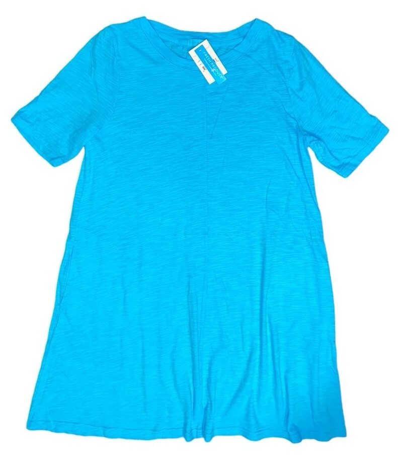 Fresh Produce extra large blue fin Lorna jersey cotton flounce dress $65 nwt xl