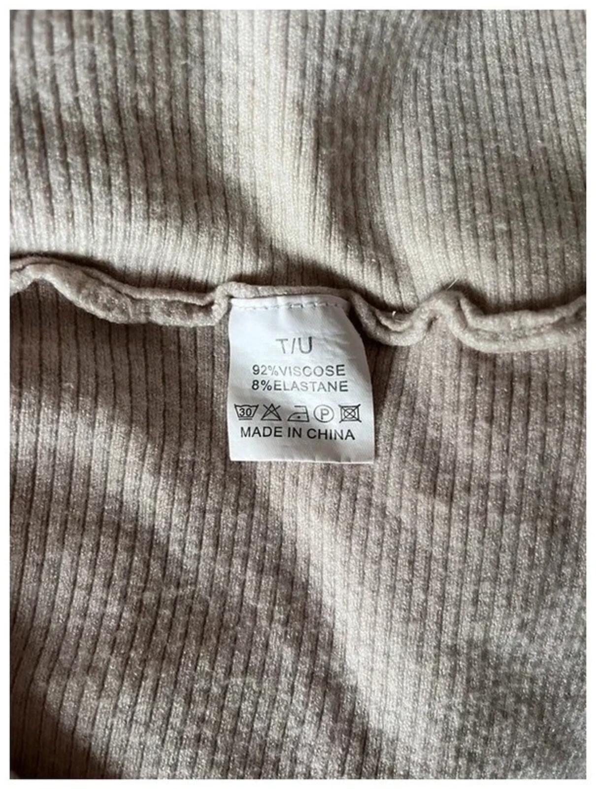 Kaylla Oatmeal Ribbed Knit Jumper Dress – One Size