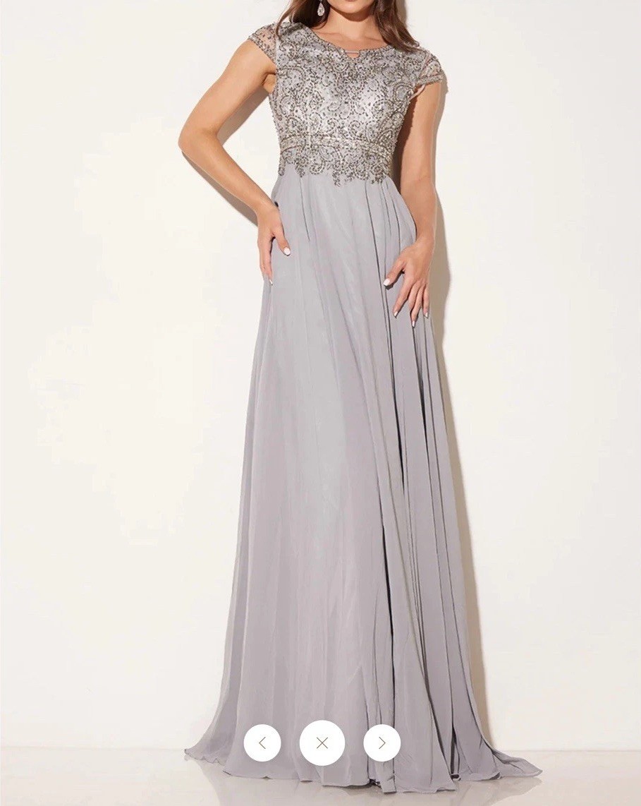 Abby Paris 95091 maxi dress with scarf