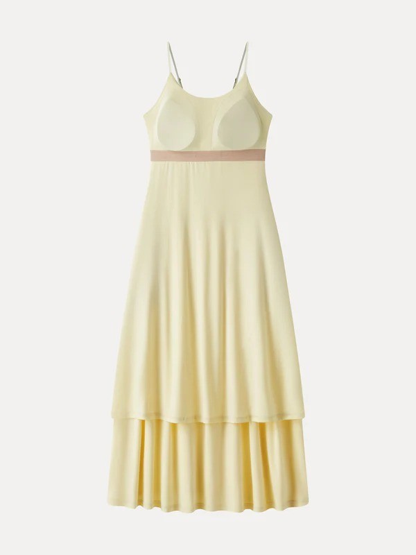 Vacay Gathered U-Neck Spaghetti Midi Bra Dress with Pockets – Free SHIPPING