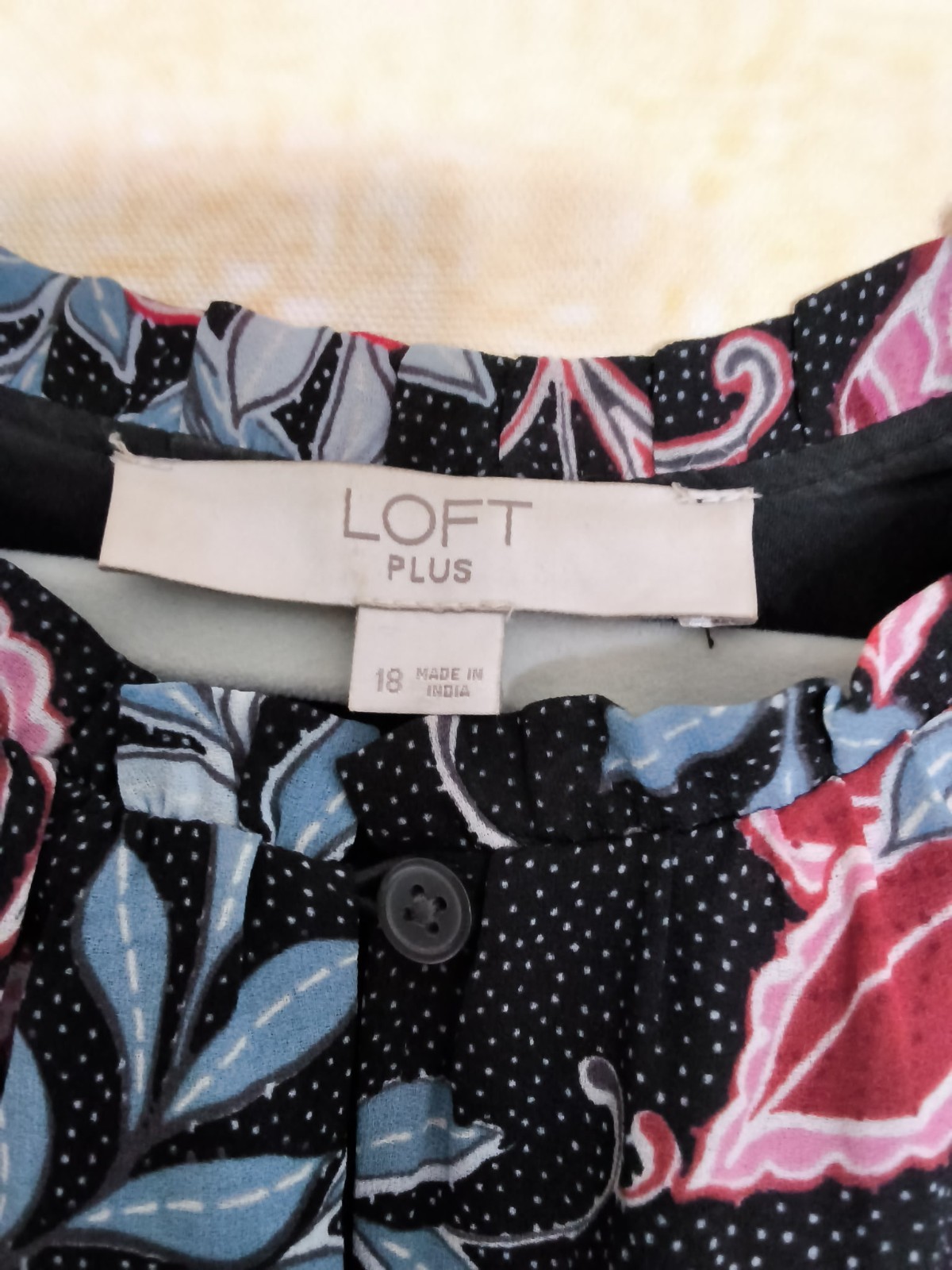 Loft Paisley Smocked Flare Dress