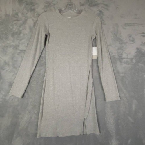 BP Dress Womens XXS Gray Tee Shirt Heathered Comfort Crew Neck Stretch New