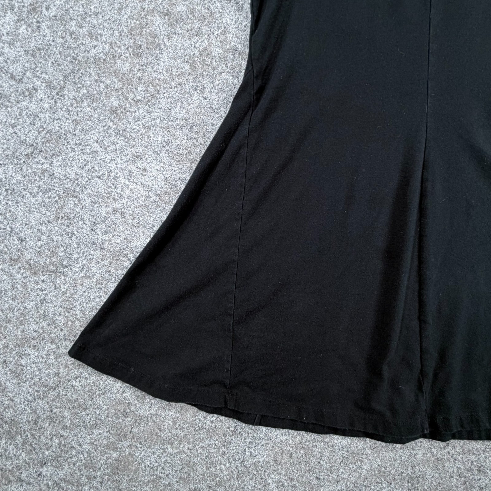 A New Day Fit & Flare Mini Tank Dress Womens L Black Stretch Scoop Neck Classic