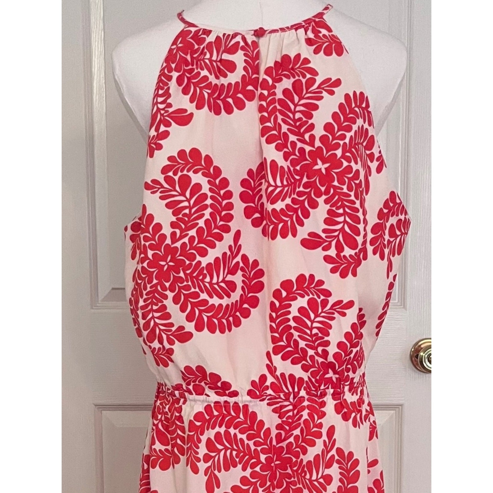 Antonio Melani Coral Fern Halter Mini Dress – Size 14