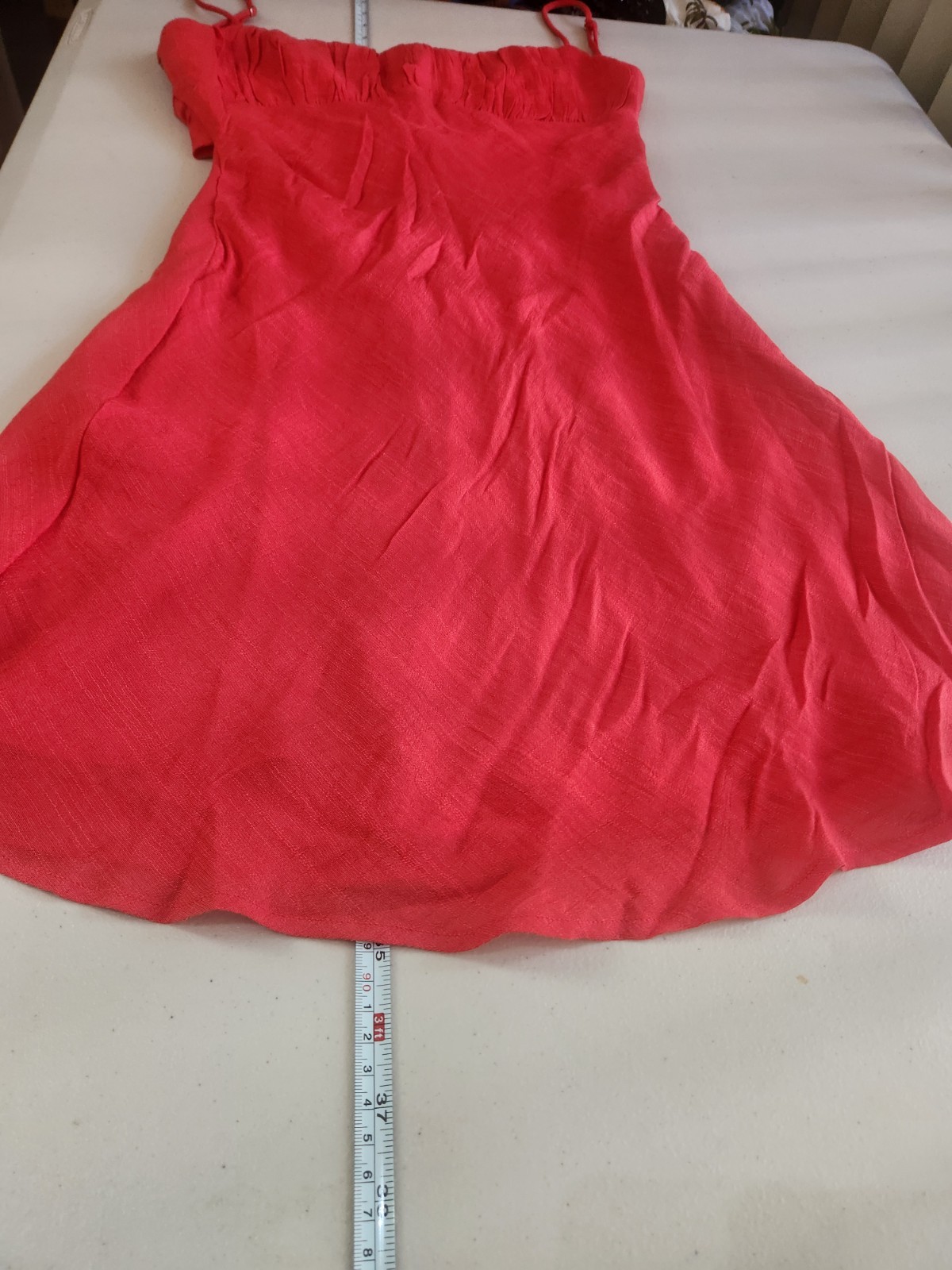 Billy J Red Spaghetti Strap Mini Party Dress Size 10
