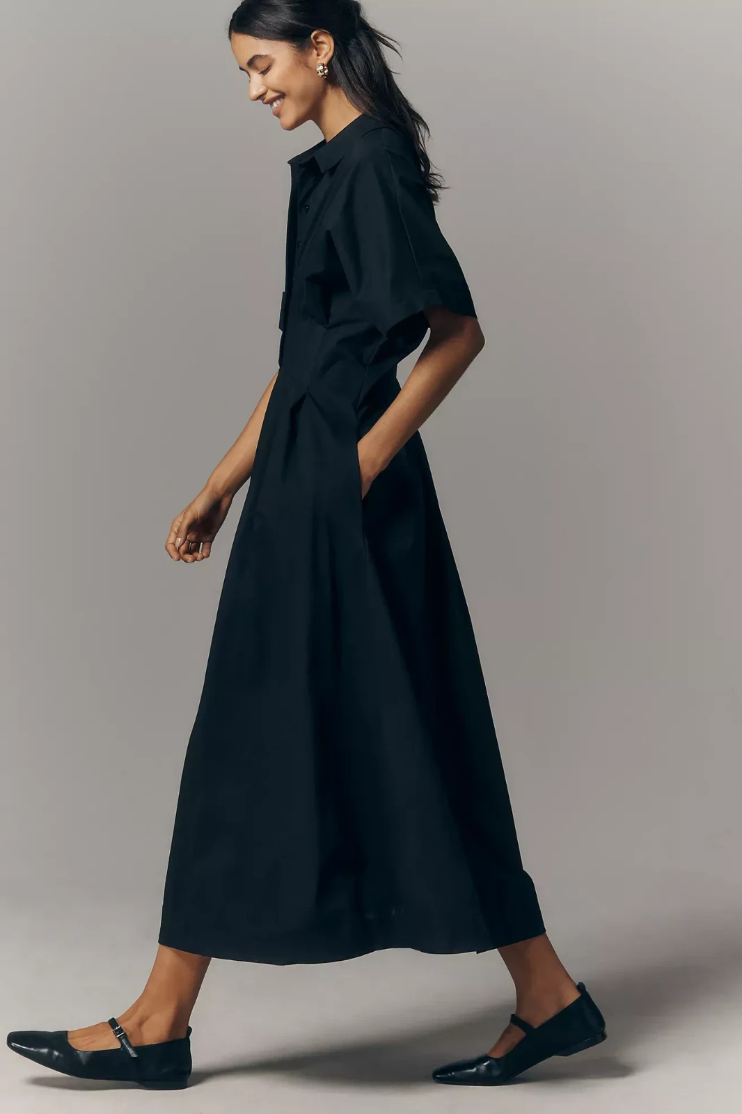 Anthropologie- Tobie Shirt Dress by Exquise