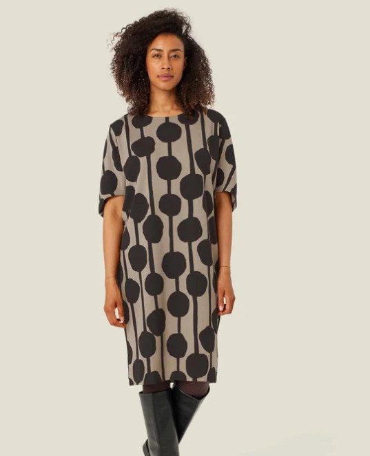 Masai Copenhagen Dress Knee Length MaNattie Nattie Jersey New Size Small