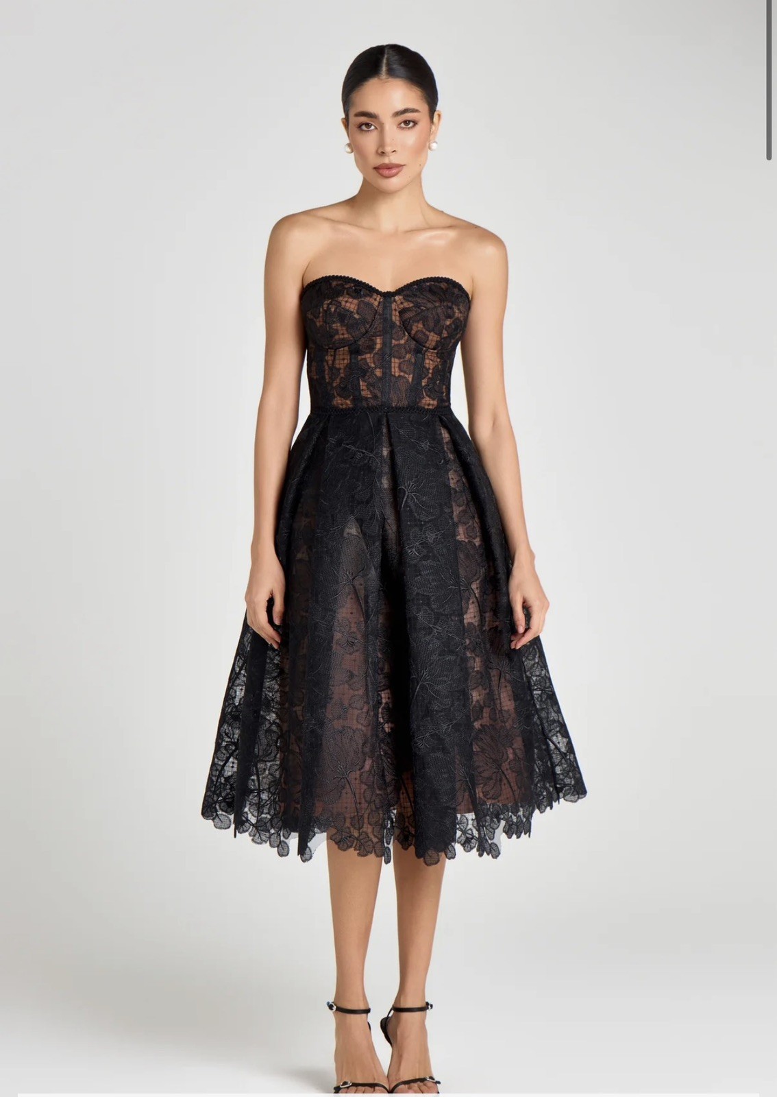 Nadine Merabi Olivia Black Dress Large