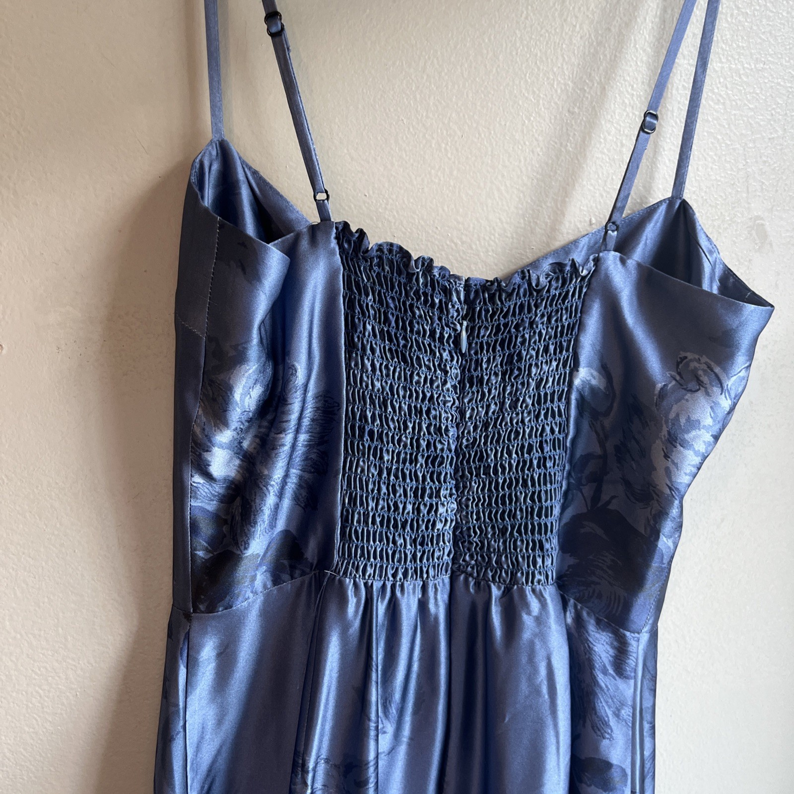 Reformation Frankie Trieste Border Silk Slip Dress – size 4 – retail $298