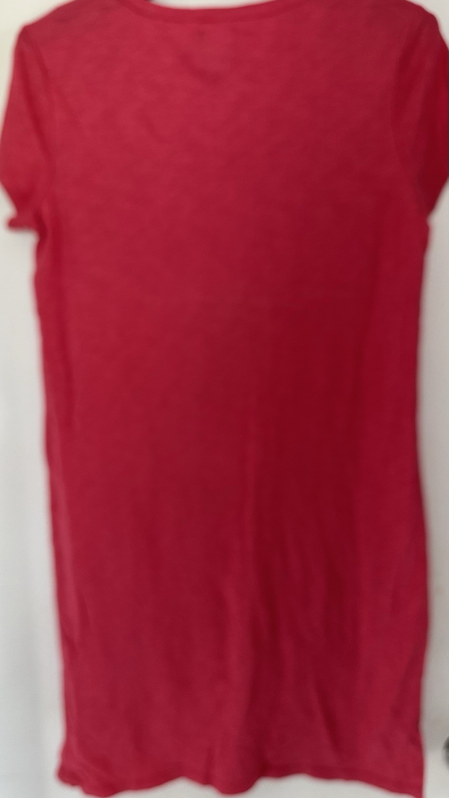 Gap Women’s Knee Length Relaxed Fit Lightweight T-Shirt Dress Red Size X-Small