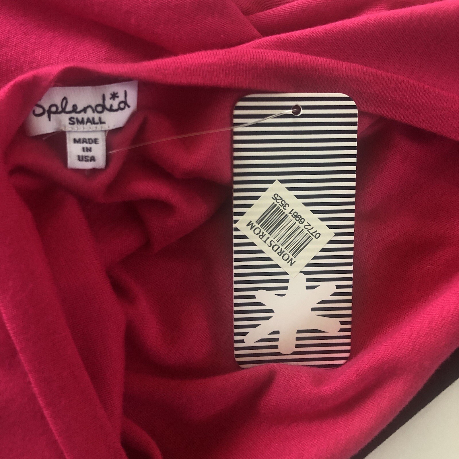 NWT Splendid Womens Small Pink Ruched Sides Bodycon $98 Barbiecore Modal #2830