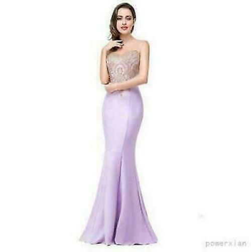 Babyonline Long Evening Party Wedding Dress Women Formal Prom Ball Gown Chic