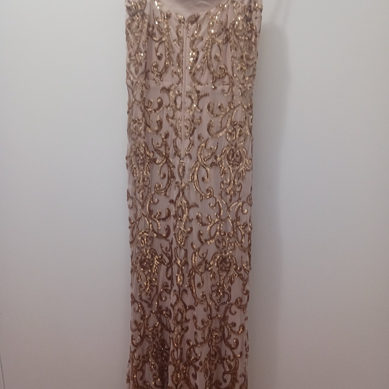 WINDSOR GOLD/NUDE MEDIUM SPAGHETTI STRAP dress for women party night elegant