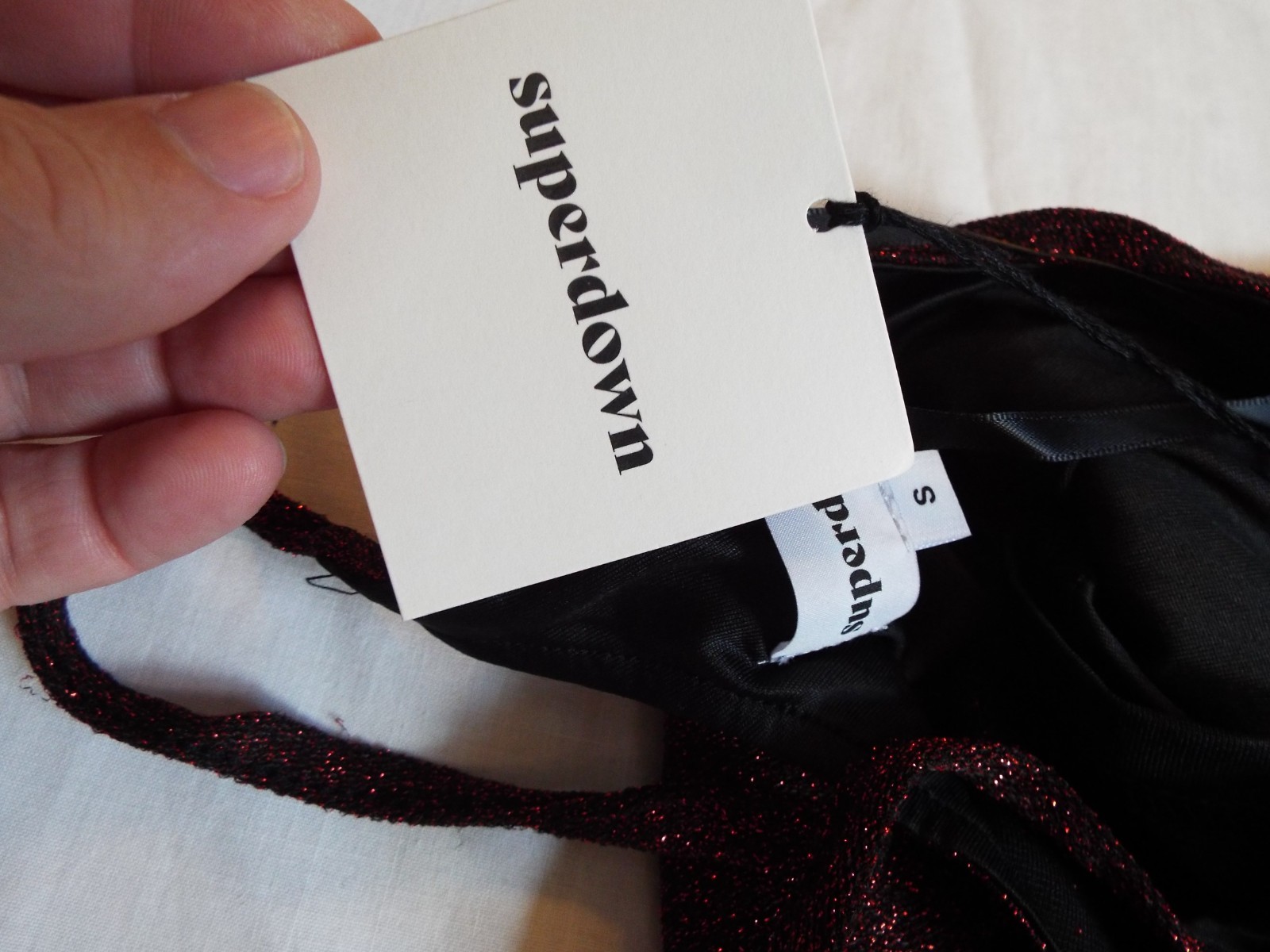 Super Down nikie maxie dress red Small new with tags in bag
