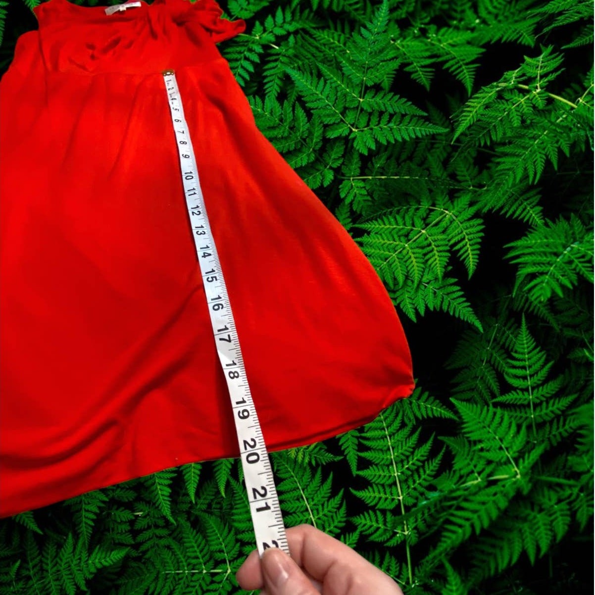 Trina Turk Bright Red Tie Shoulder High Stretch Midi Dress Size 2