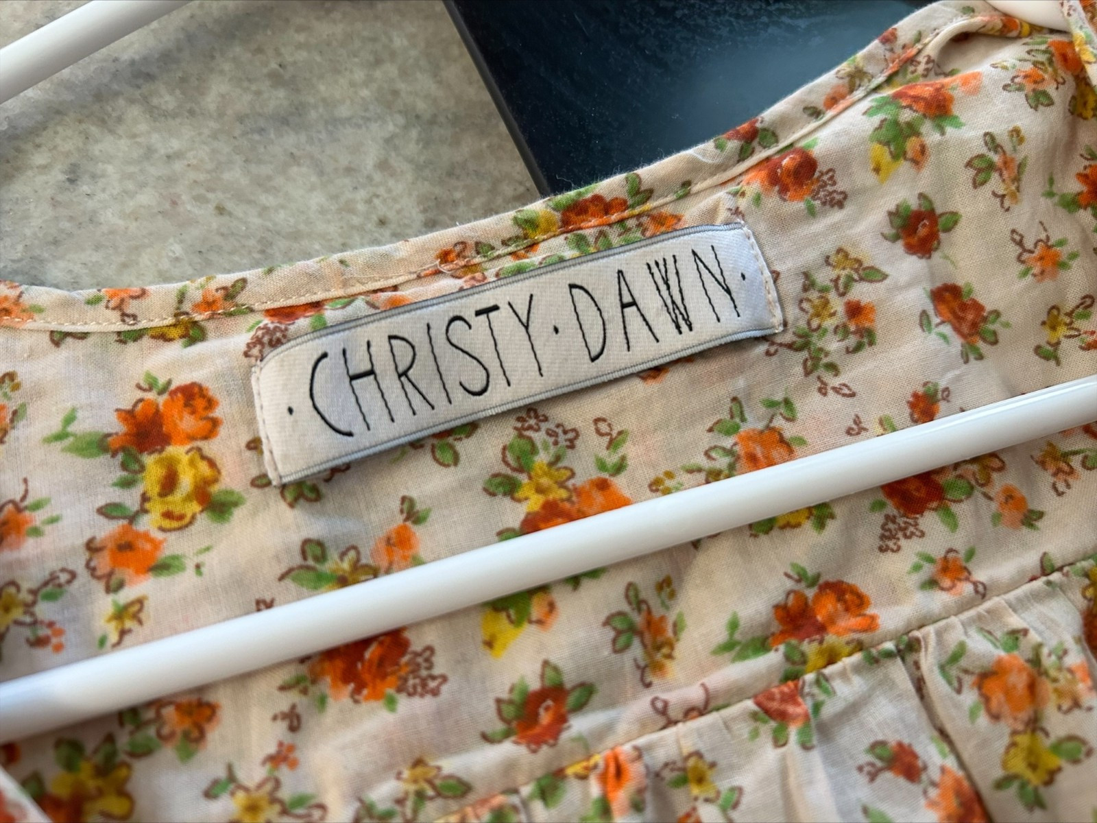 Christy Dawn FALL CALICO Floral Gauze Cotton Maxi Dress – Size M As Is