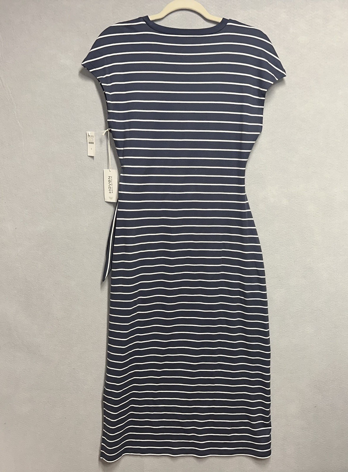 Haven Well Within Organic Cotton Interlock Knot Waist Dress Size Small NWT $118