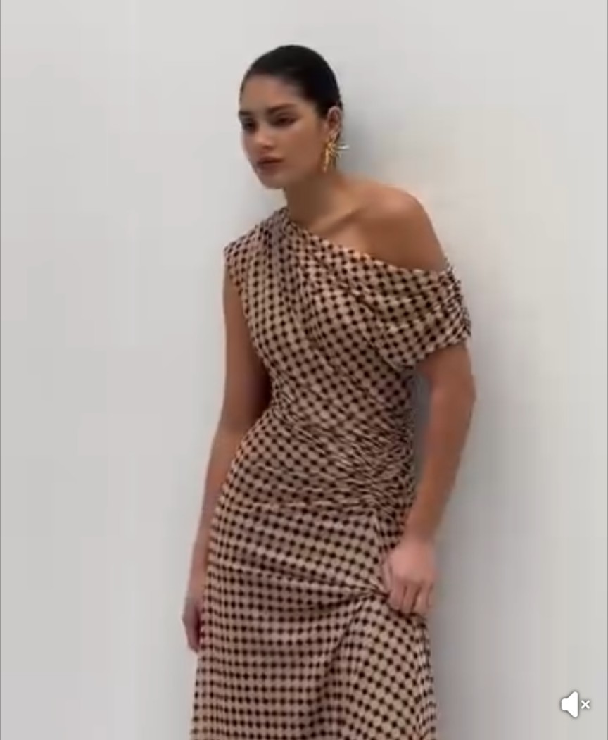 Sheike Symmetrical Off-Sholder Dress, Worn Once