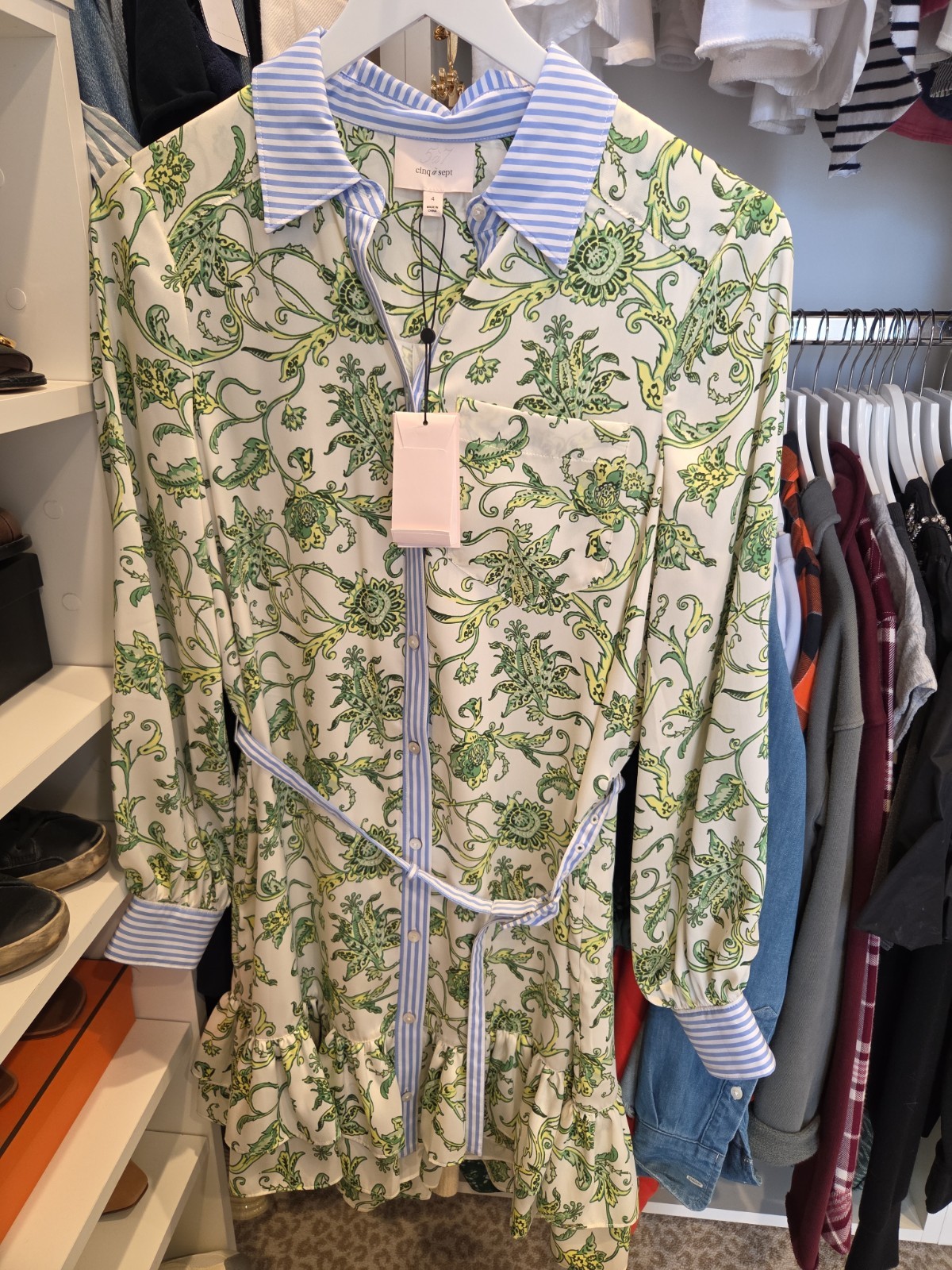 NEW, Cinq A Sept IVY Paisley Tirza Dress Size 4