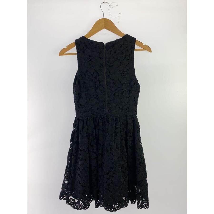 alice olivia Black Lace Sleeveless Knee Length Dress Women Nylon Auth