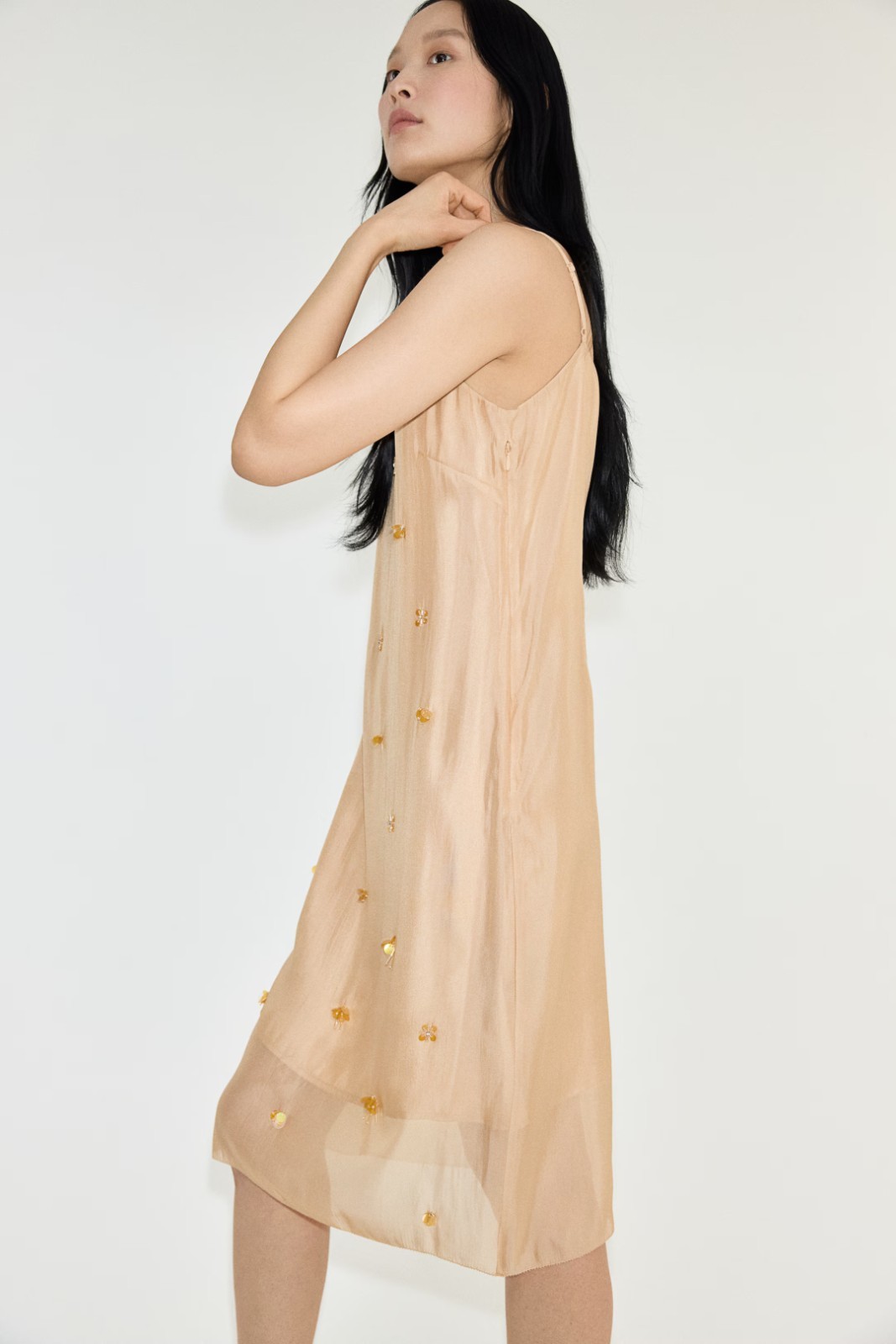H&M WOMEN Sheer embellished strappy dress 1289349001US BUYERS – NO IMPORT FEES