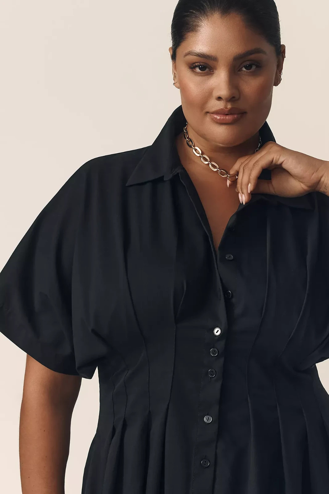 Anthropologie- Tobie Shirt Dress by Exquise