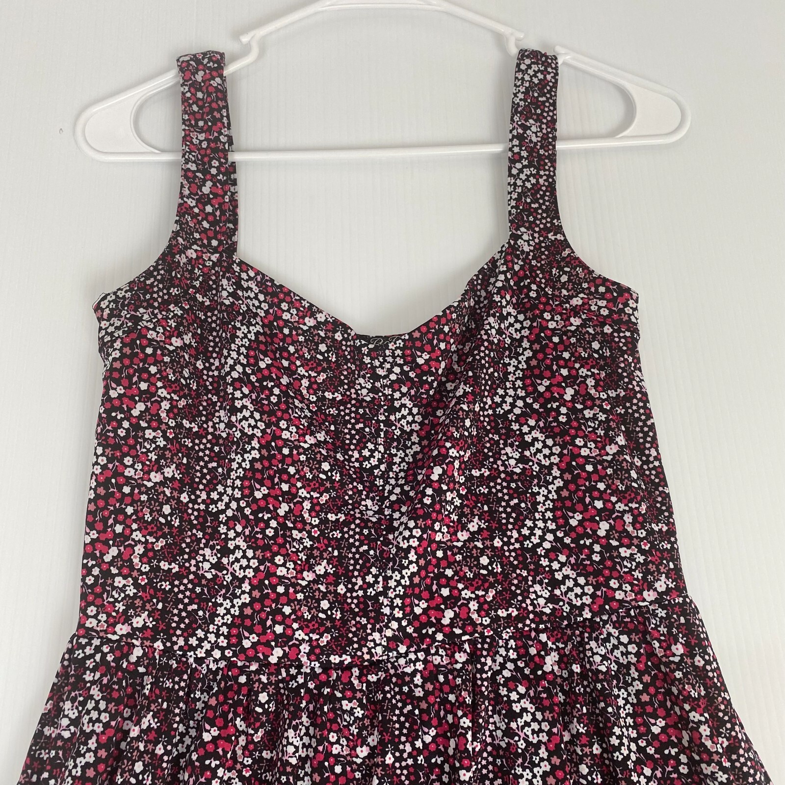 BeBop Dress Women’s Medium Floral A-Line Empire Waist Sleeveless Above Knee Mini