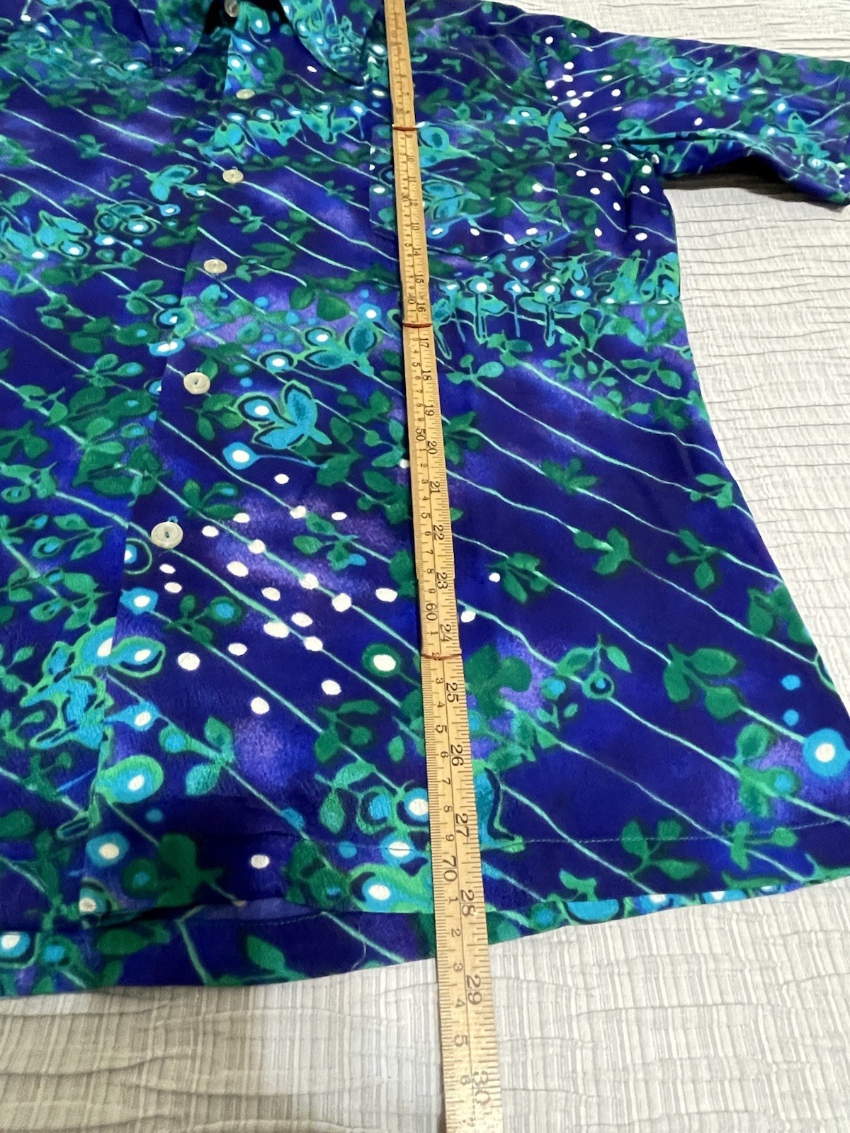 Vtg 60s Fumi’s at Waikiki Couture Maxi Dress & Men’s Button-up Shirt EUC **