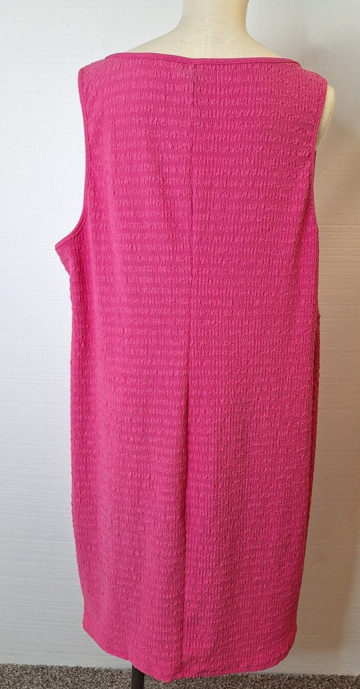 Shein Fit Hot Pink Woman’s US Size 24-26 Sleeveless Knee Length Dress NWT