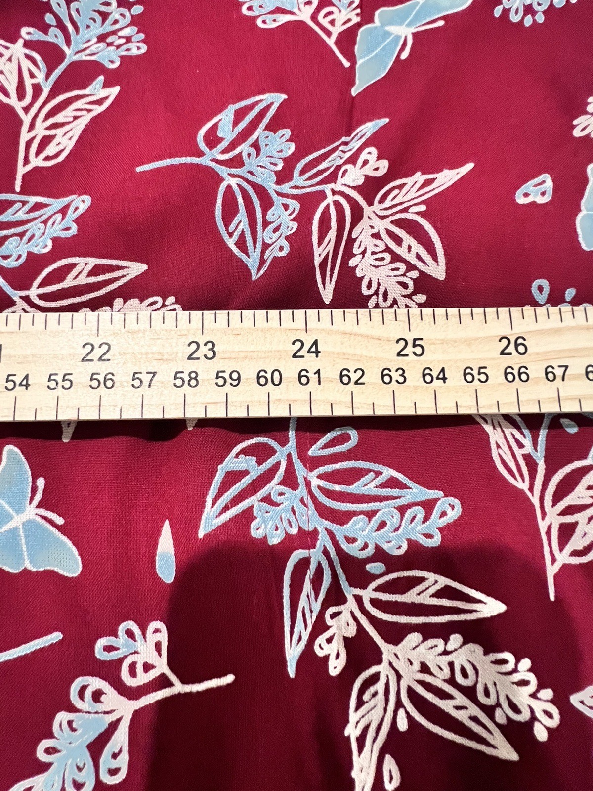 TAMSY NWT Red Boho Flower Pattern One Size Machine Washable Light Weight