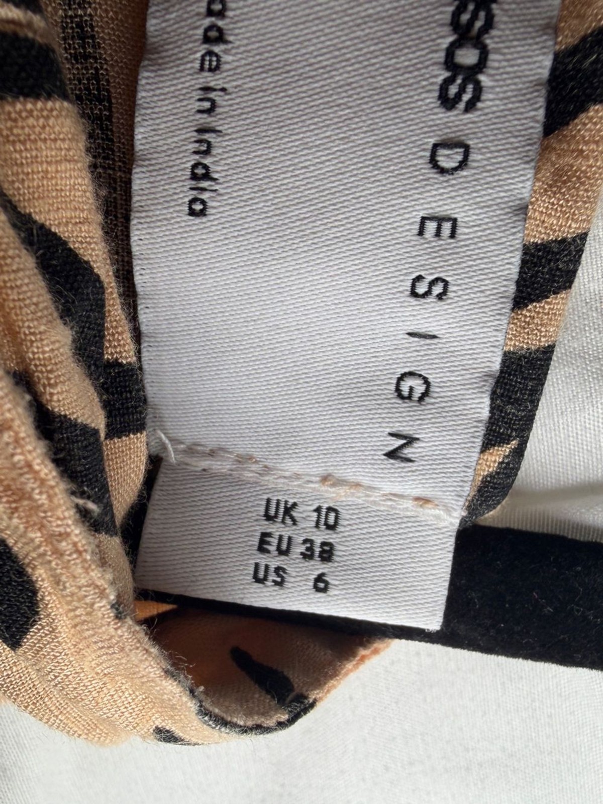 ASOS design animal print maxi dress size 6