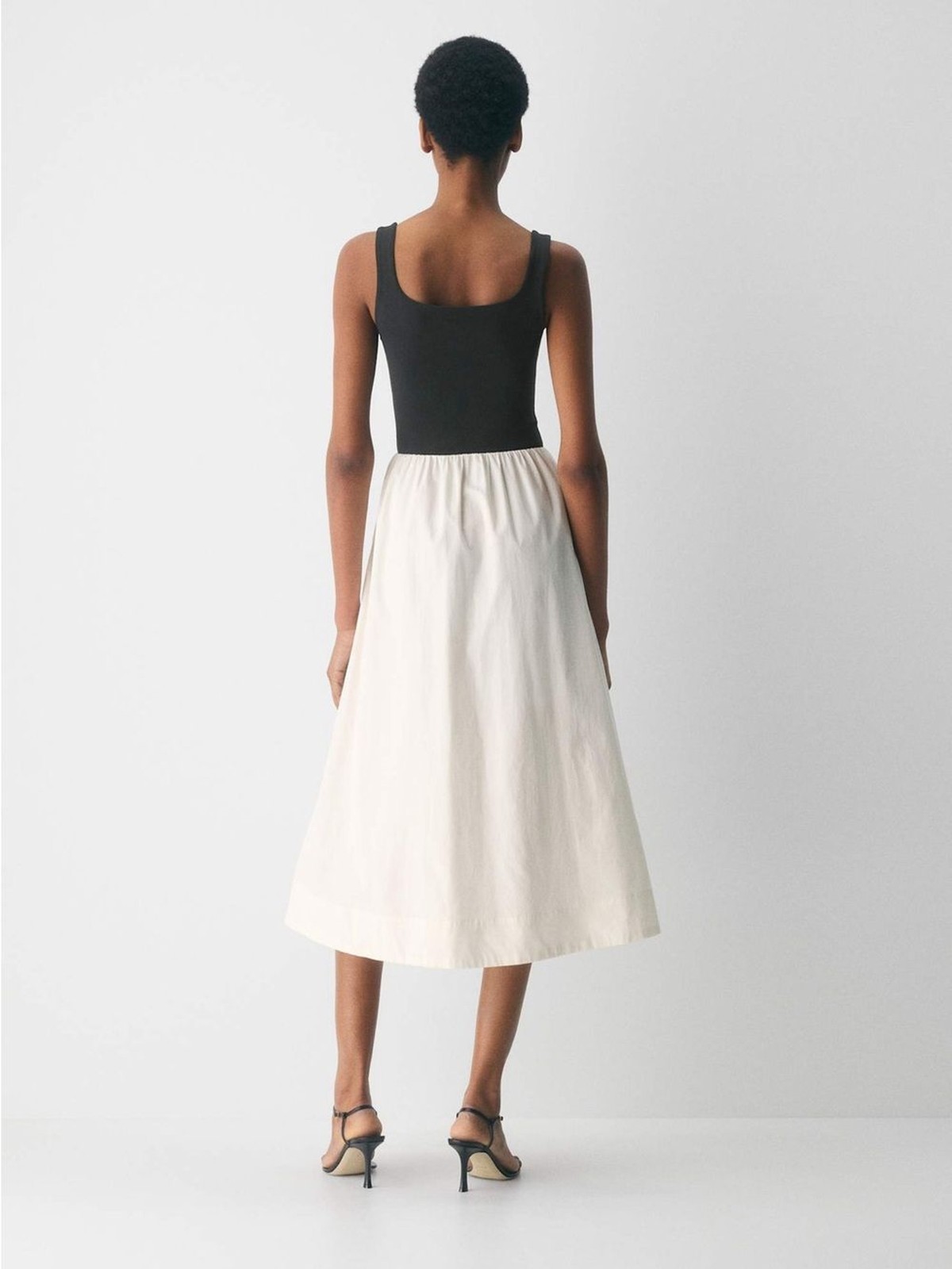 Aritzia Babaton Revive Poplin Fit and Flare Midi dress woman’s size large NWT
