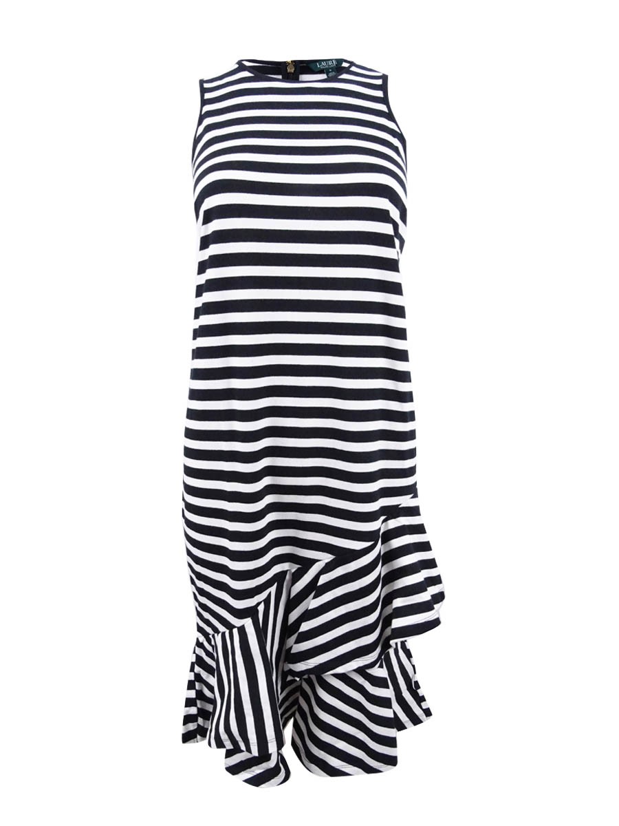 Lauren Ralph Lauren Women’s Sleeveless Striped Cotton Dress