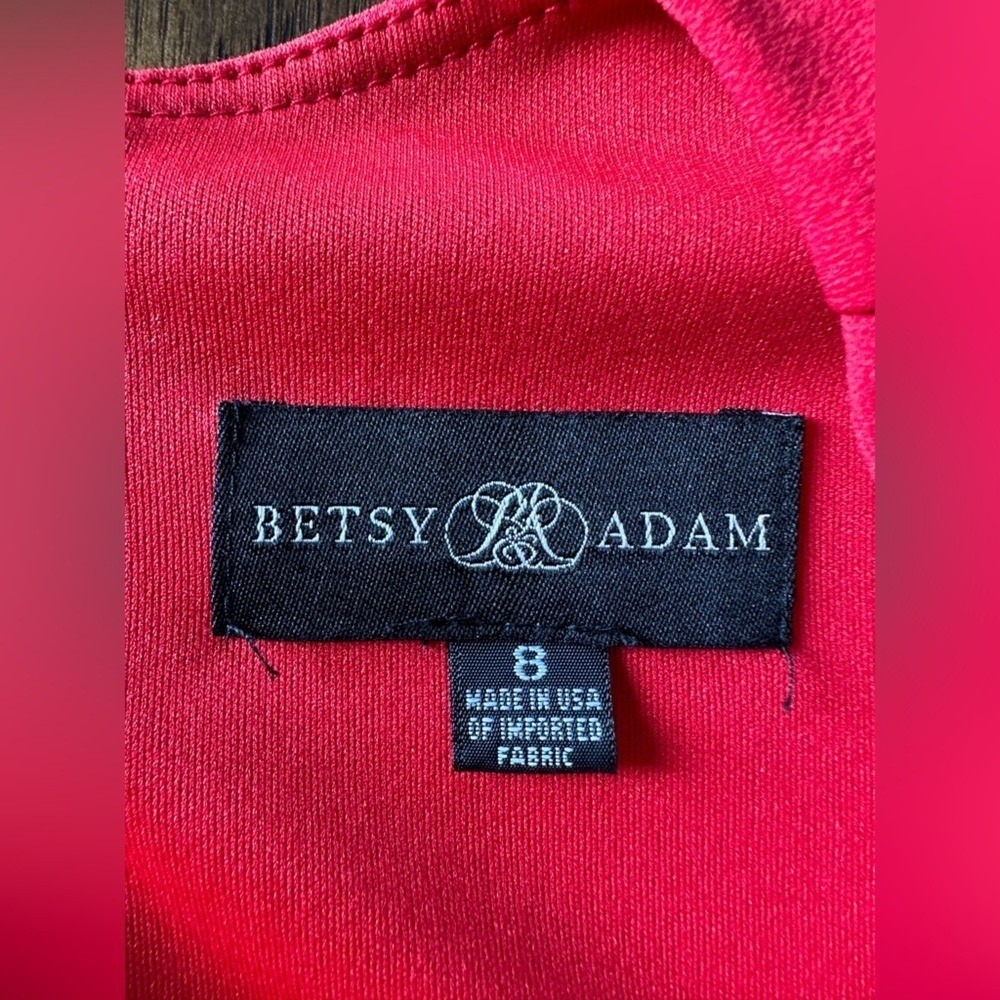 Betsy & Adam Women’s Elegant Red Women’s Dress- size 8