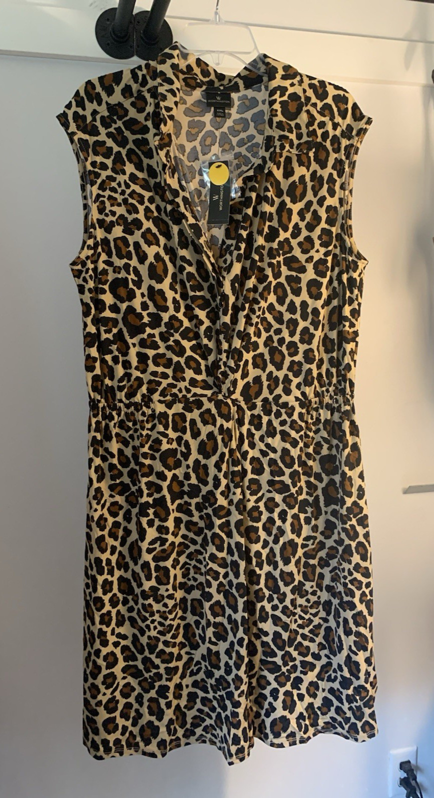 Worthington Women’s Sleeveless Dress Animal Print XXL NWT Side Split