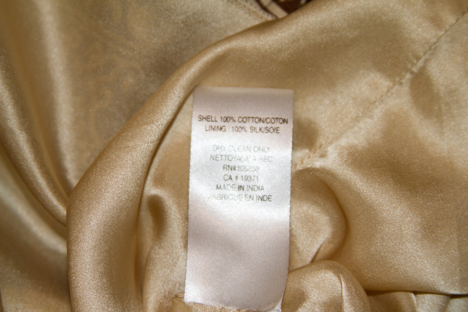 JOIE 100% Cotton Lined Cap Sleeve Dress Size M Brown Tones Dry Clean Only