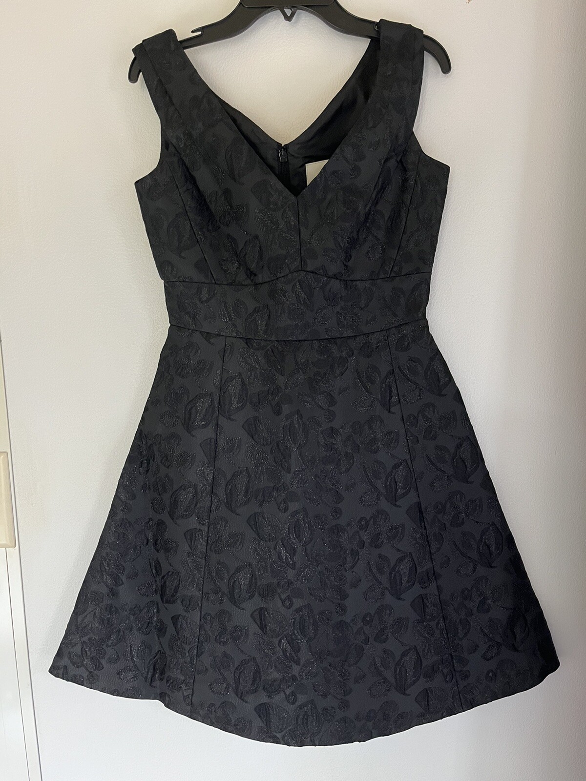 Kate Spade Black Dashing Beauty Metallic Jacquard Dress NWT Size 00