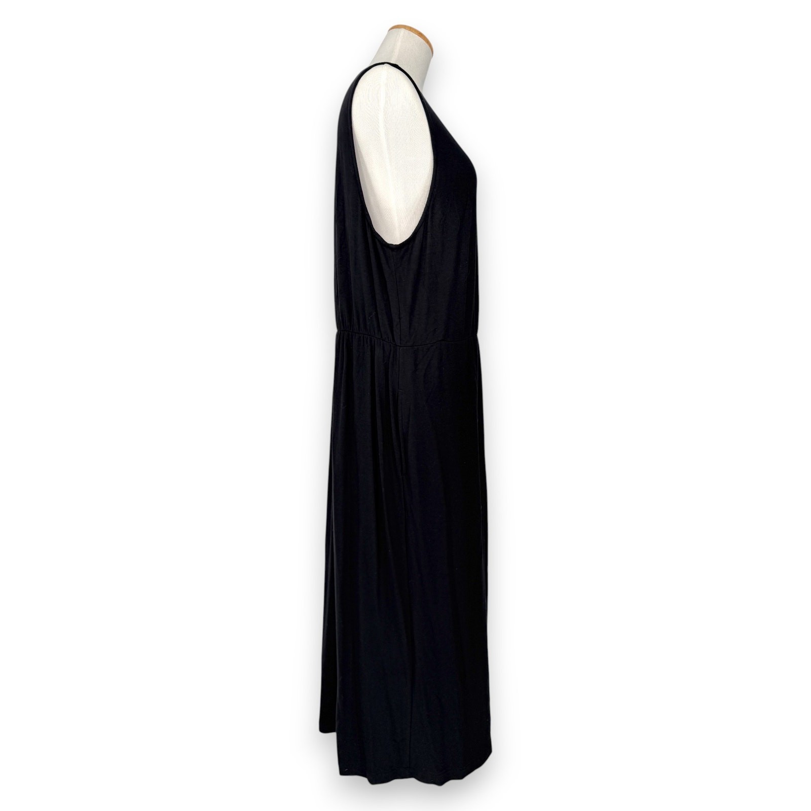 Standard James Perse | 3 | Black Scoop Neck Sleeveless Racerback Maxi Tank Dress