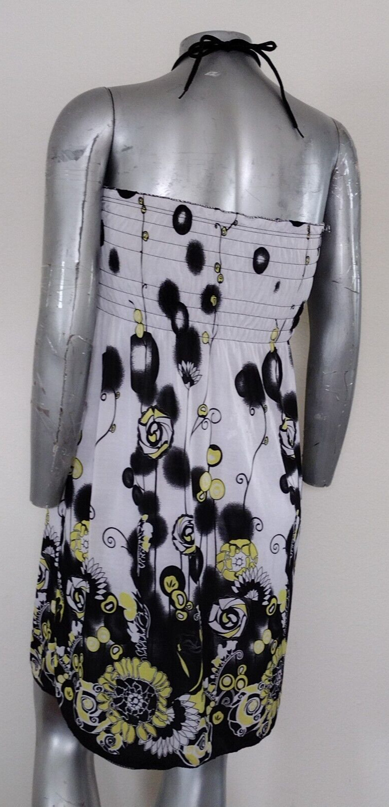 LADIES CONVERTIBLE STRAPS DRESS/SKIRT SIZE L Jr. GATHERED WAIST Floral