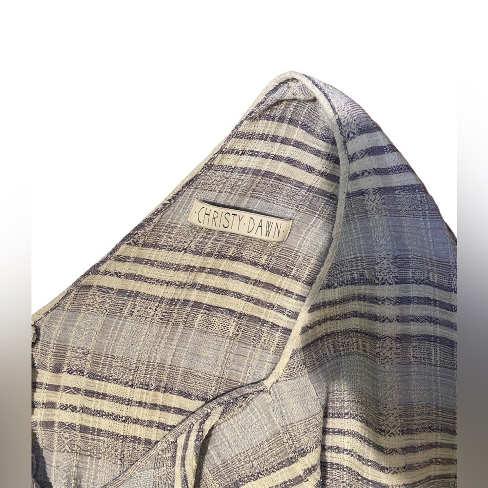 Christy Dawn Rou Kaftan Plaid Textured Tunic Swim Cover up