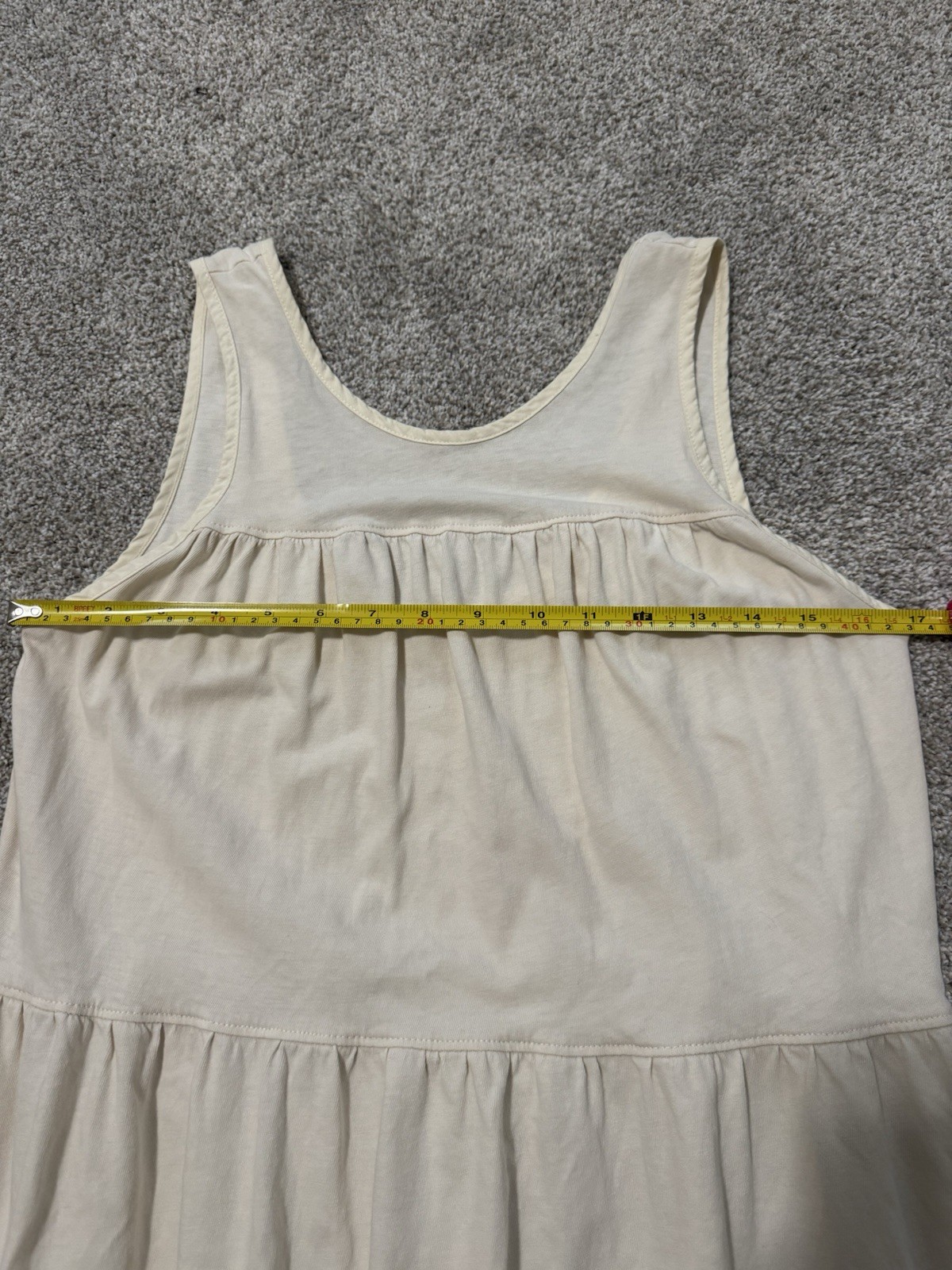 EVERLANE 100% Cotton Tiered Boho Midi Dress, Size Small
