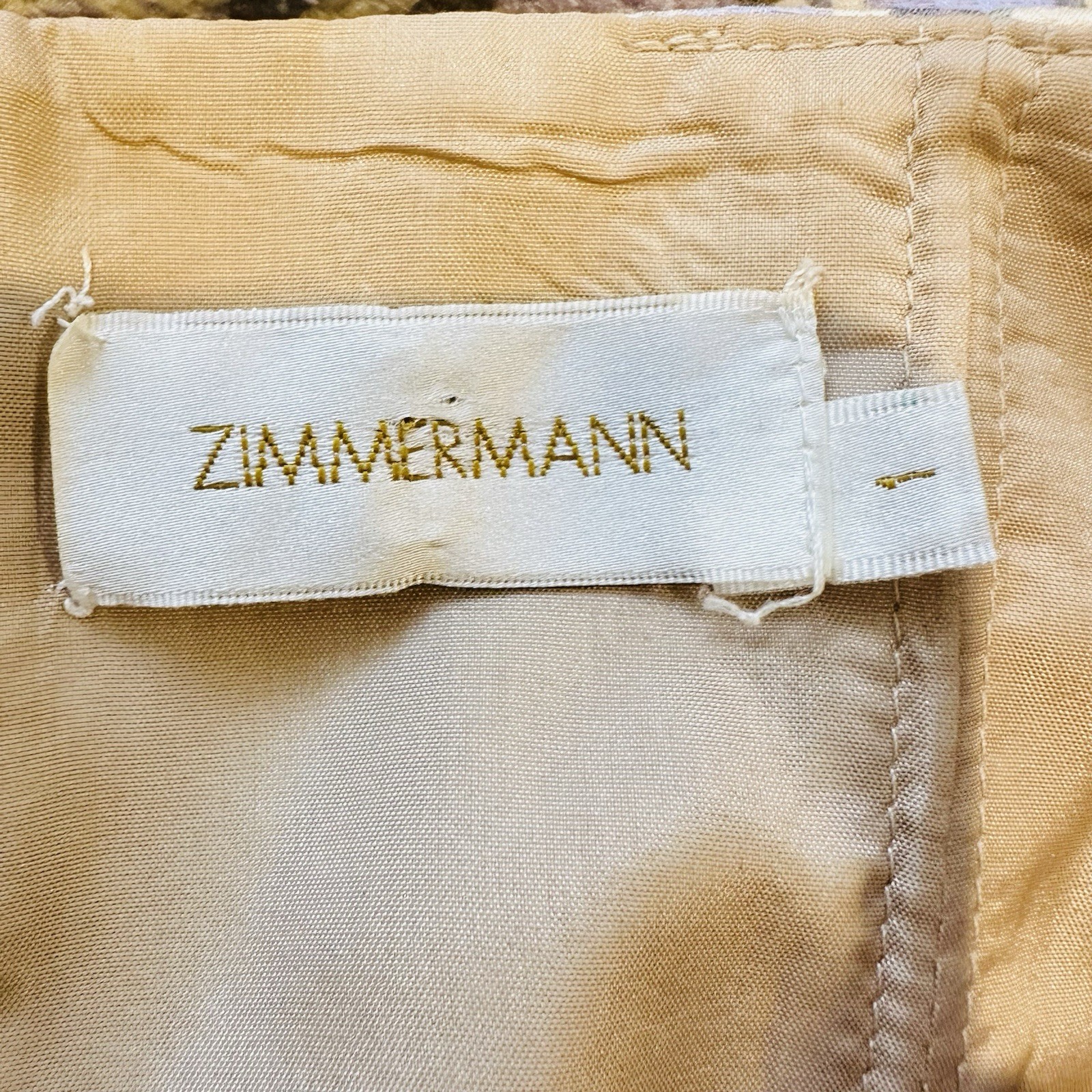 Zimmermann Strapless Peplum Dress Size AU/UK 1 US 00 Mini Pastel Floral Silk