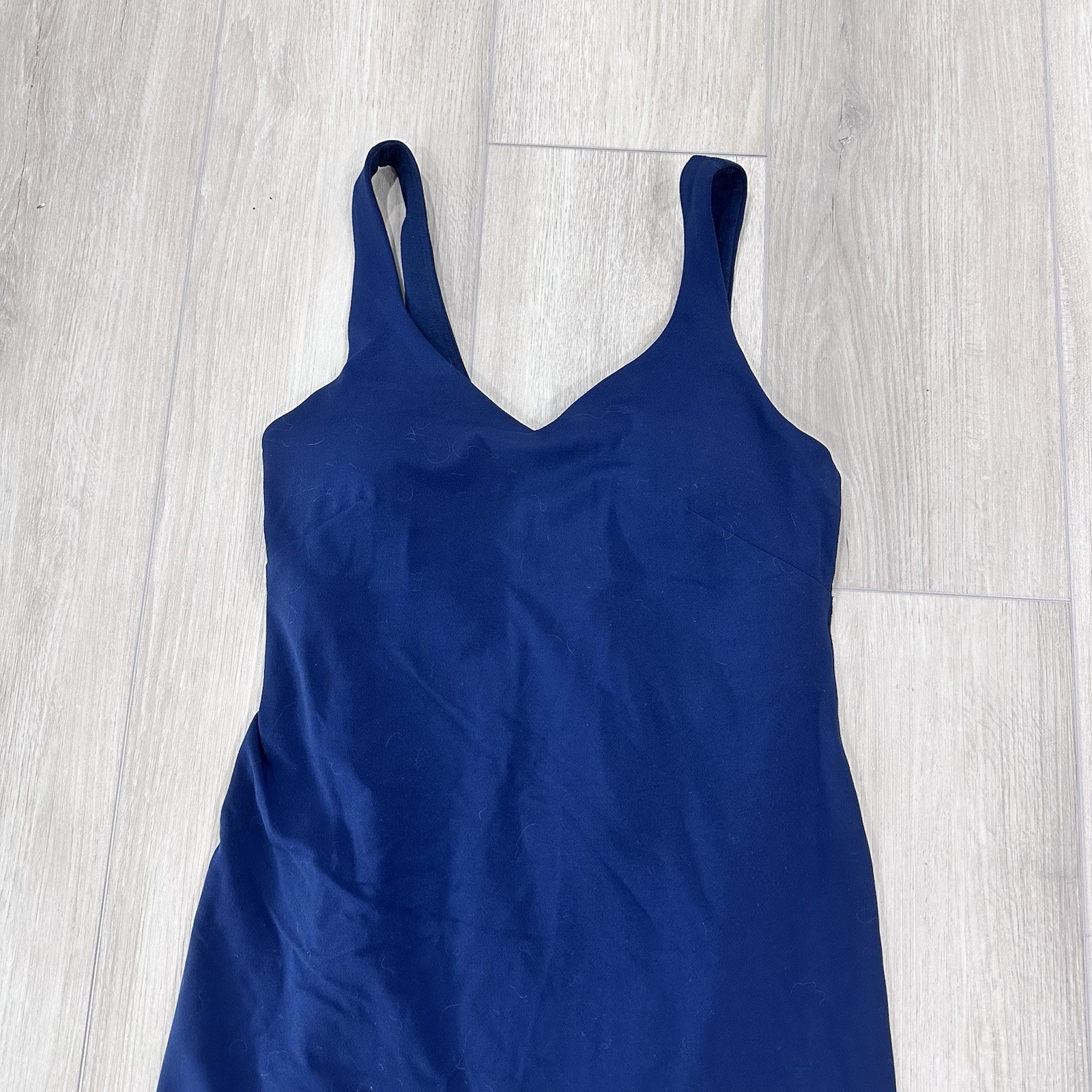 Lululemon Align mini Dress with Liner Shorts & Phone Pocket in Navy Blue, size 6