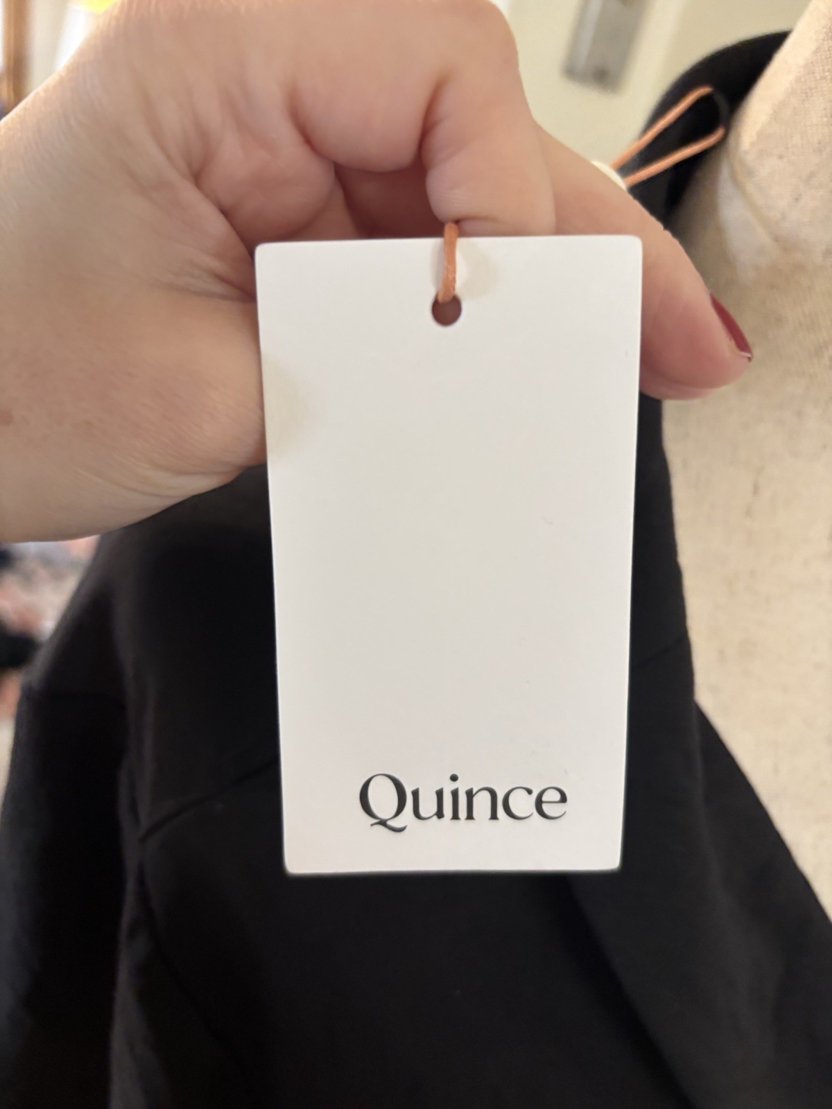 NWT Quince Black Tencel Jersey Midi Wrap Dress Rounded Collar 1X Feminine