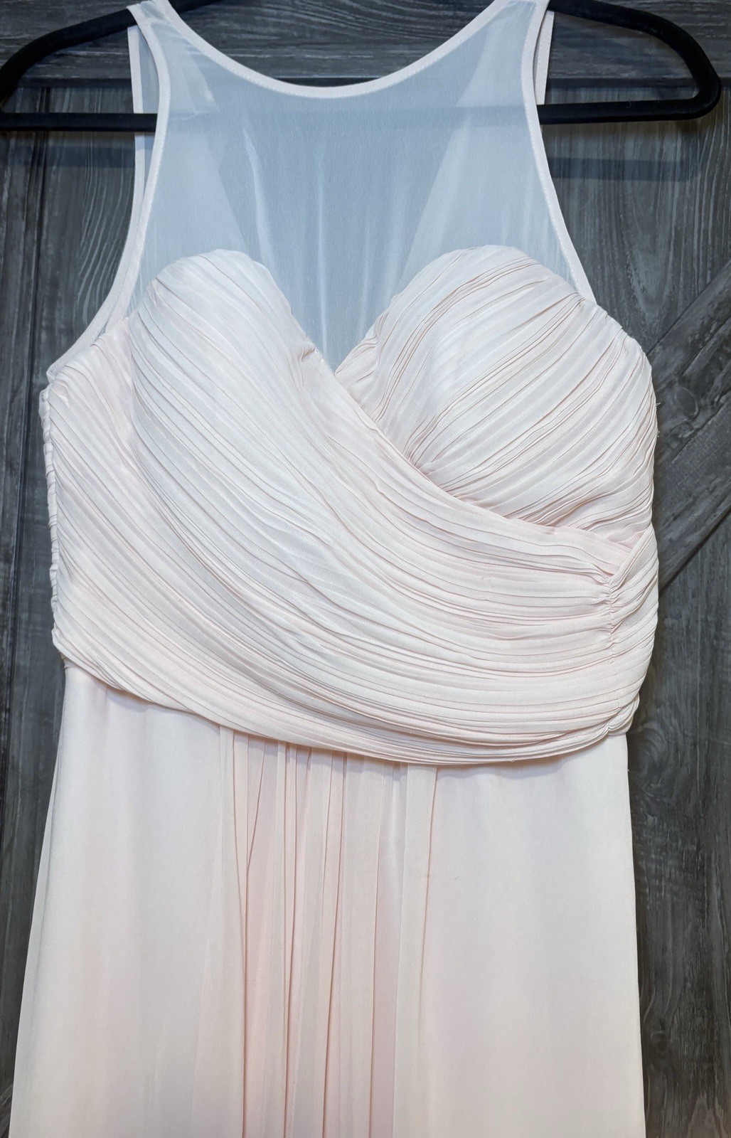 Chiffon Levkoff Sz 10 Long Event Bridesmaid Dress Hook & Eye May Need Work