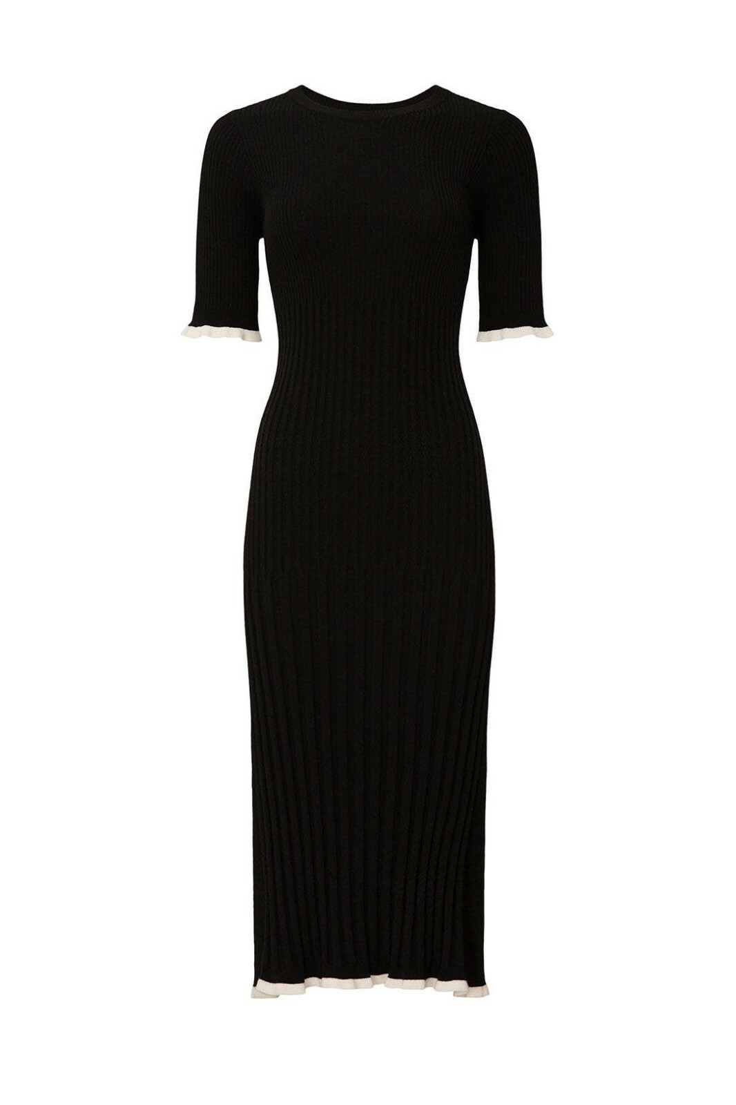 Jason Wu Black Short Sleeve Knit Dress SIZE XS (9/20) S M L RV$375