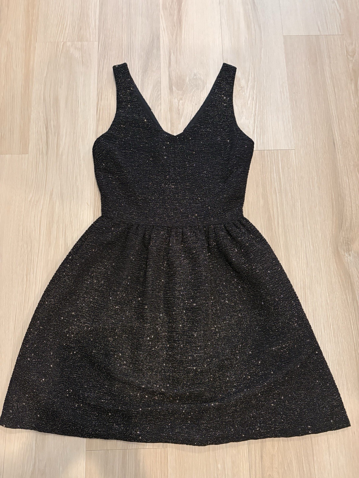 black glitter bodycon dress – size small