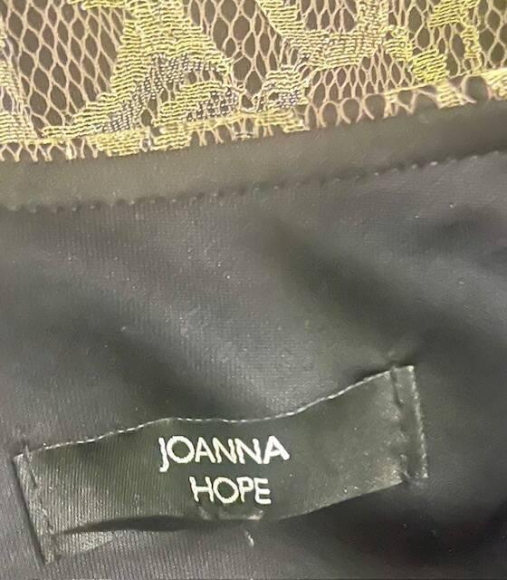 Joanna Hope US 22 UK 26 Silver Metallic Overlay Lined Sheath Party Event Dress