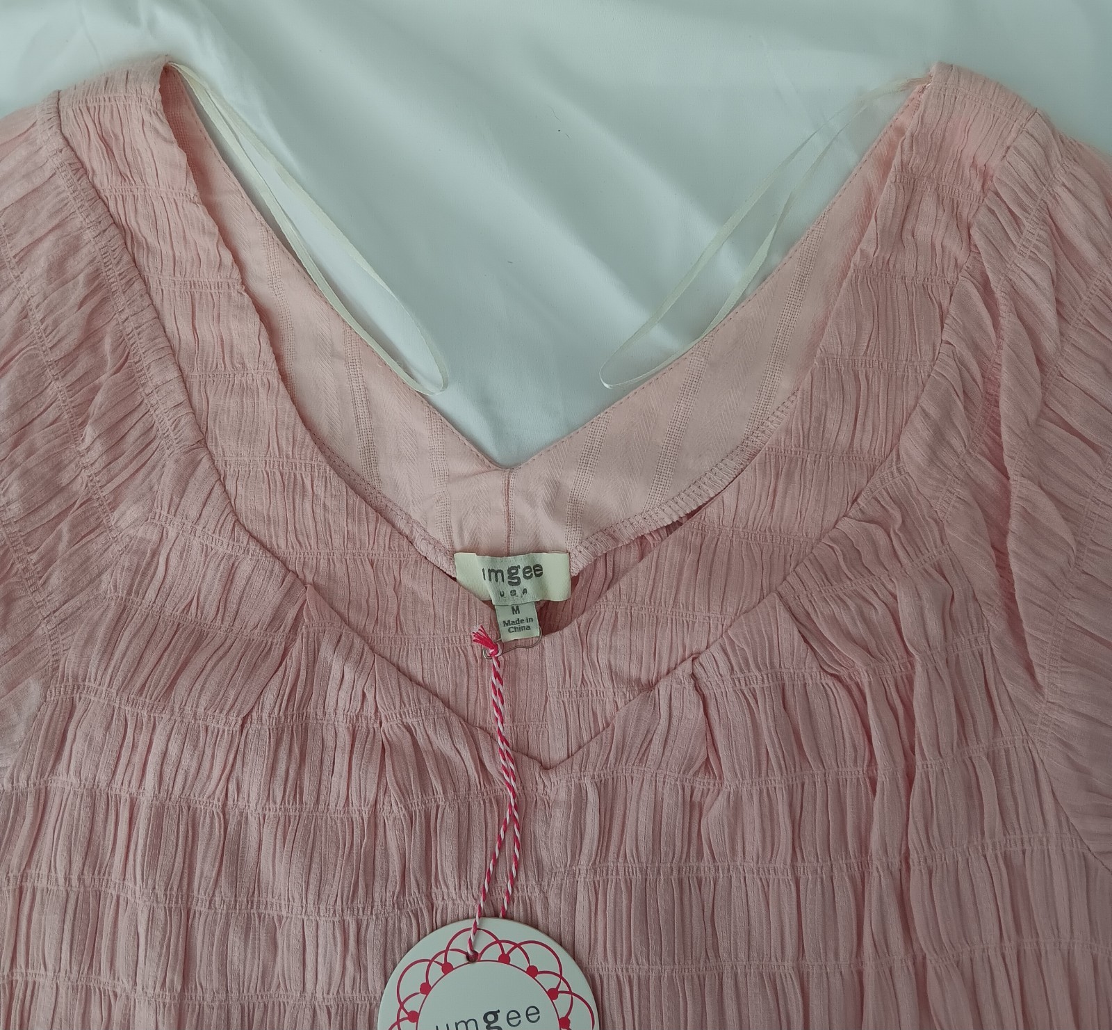 Umgee Sheer Summer Pink Casual Dress / Beach Cover-up Women Sz M – Best Seller